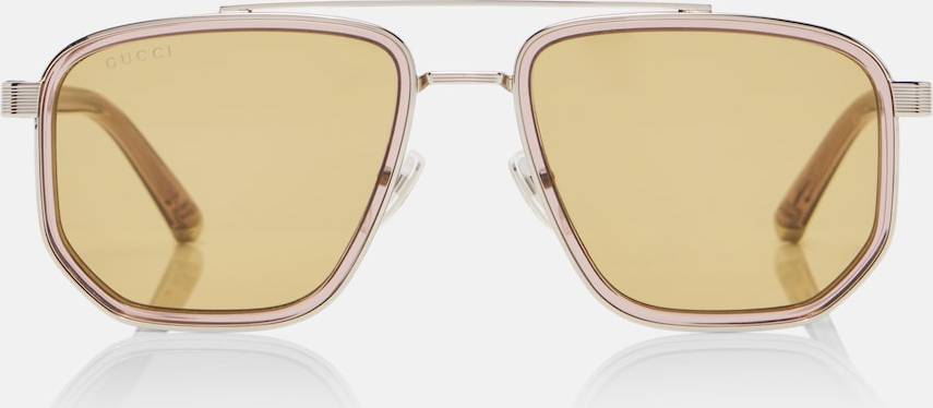Gucci sunglasses Gucci Lettering Aviator Sunglasses