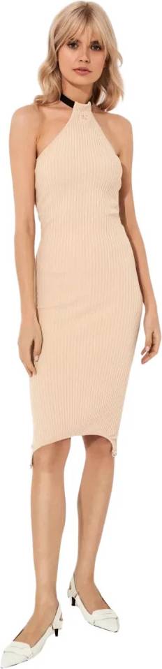 Courrèges Rectangular Oversize Solbriller Uld - Beige