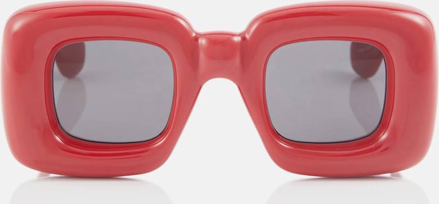 Loewe Inflated Square Sunglasses - Red