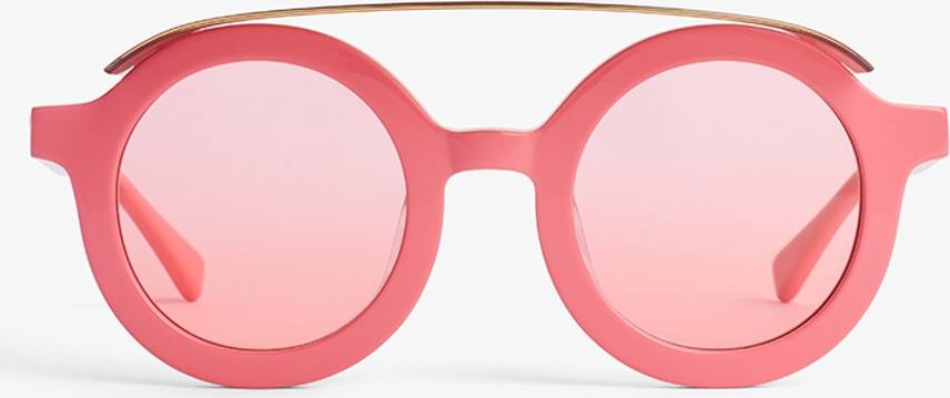 Mini Rodini Solglasögon Med Skärm - Rosa