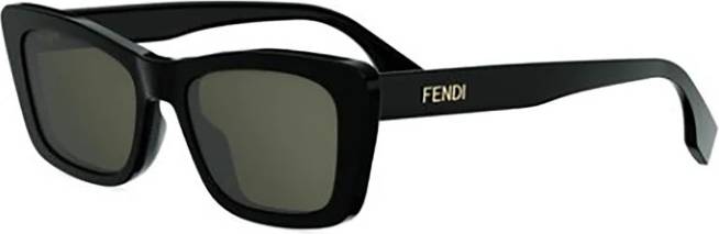 Fendi Lettering Solbriller Uld - Sort