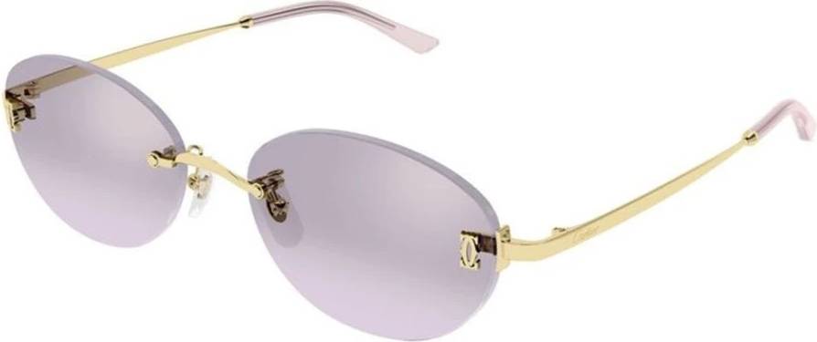 Cartier Rimless Round Sunglasses - Yellow