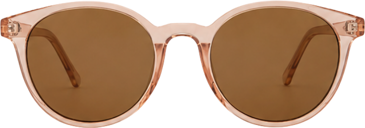 Basic & More Solbriller Transparent Beige