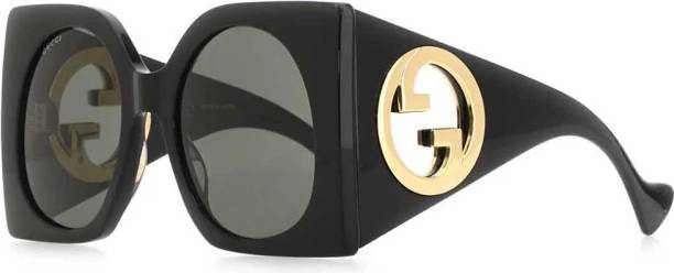 Gucci Interlocking G Square Solbriller - Sort