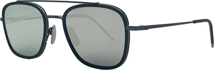 Thom Browne Rektangulære Aviator Solbriller - Sort