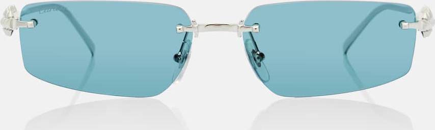 Cartier Collection Clash De Rectangular Sunglasses - Silver