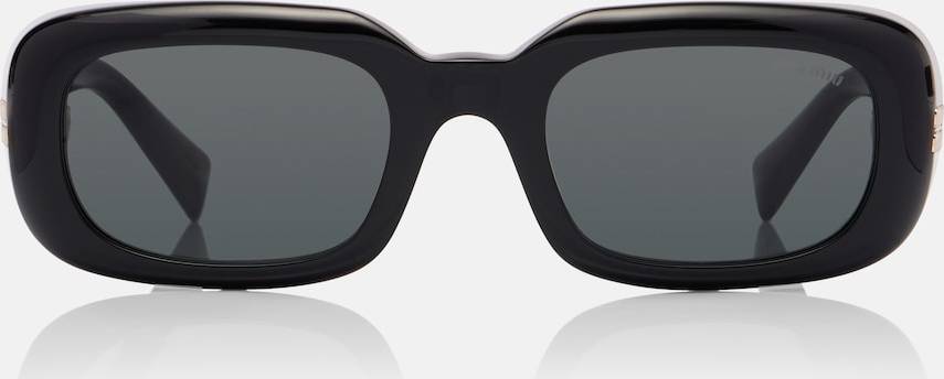 Miu Miu Logo Rectangular Sunglasses