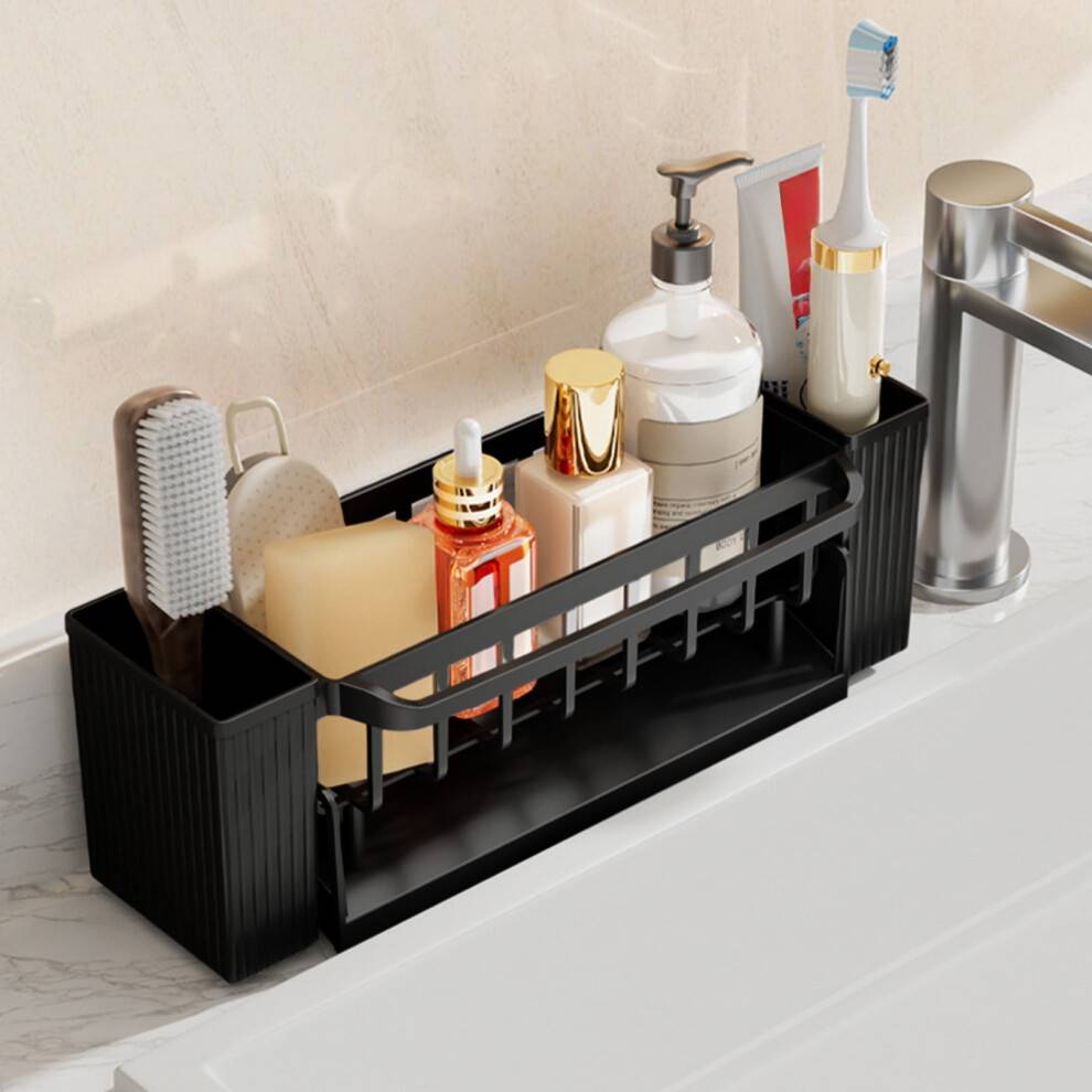 Sink side Multifunctional Kitchen Rack Sink-Side Countertop Sponge Paper Towel Holder