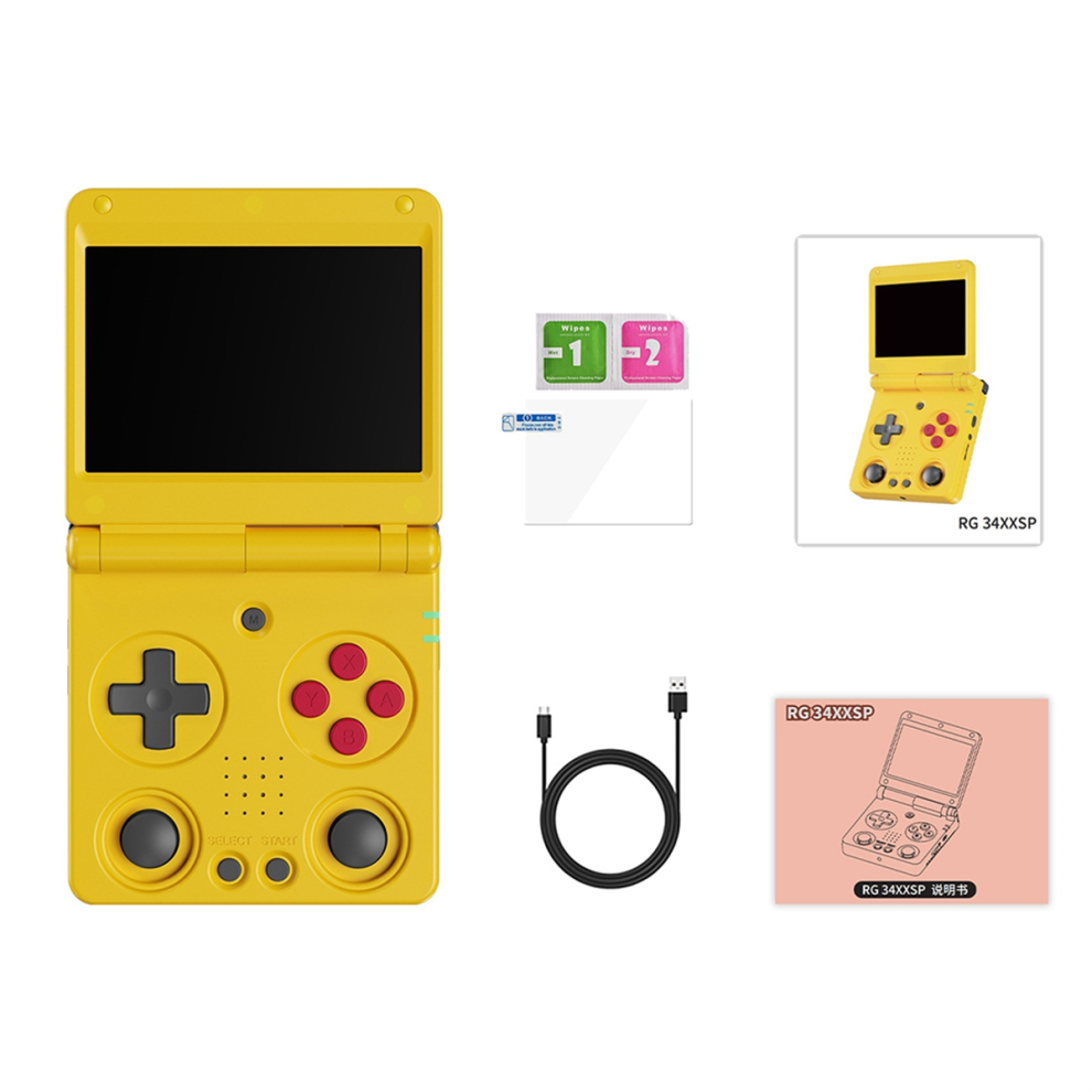 RG34XXSP Flip Handheld Game Console 3.4 Inch IPS