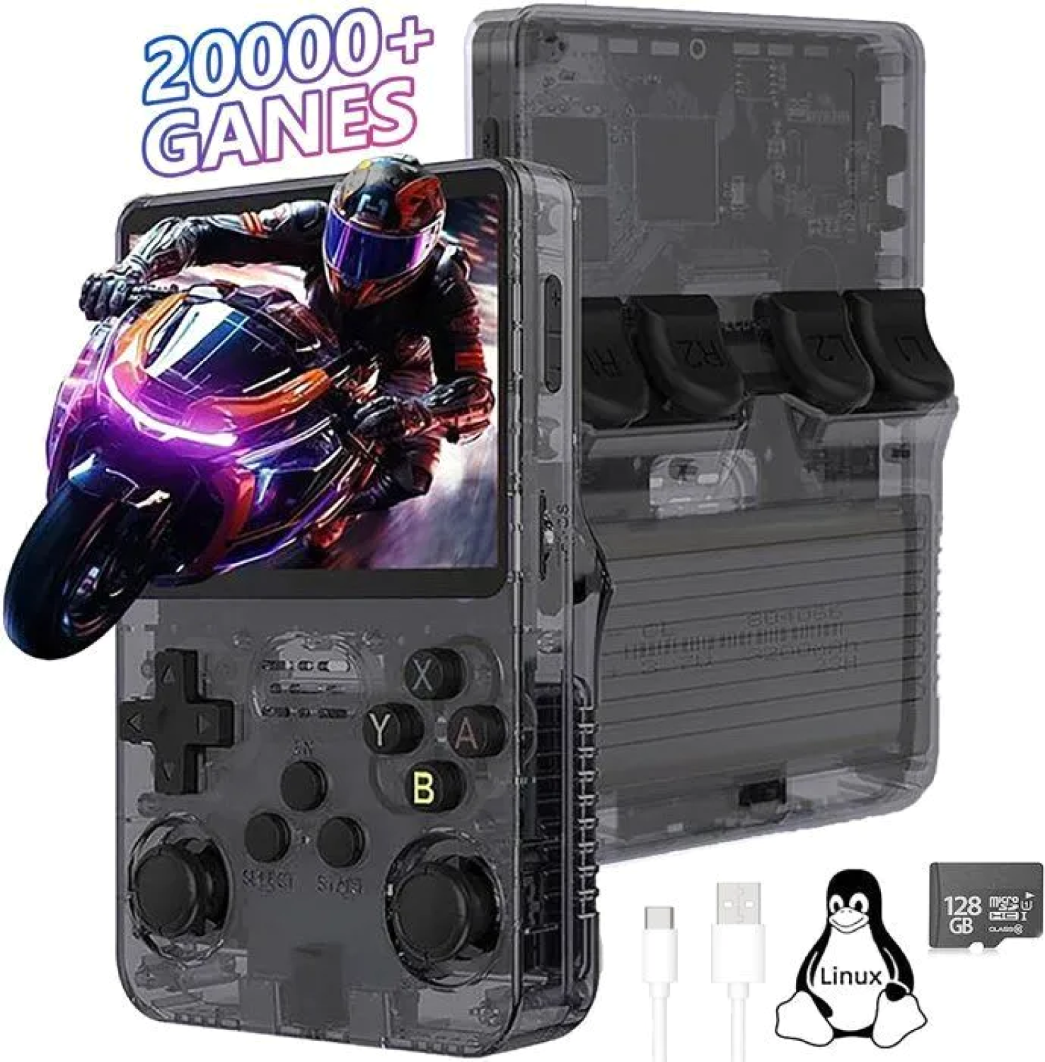 YULINLAND R36s Console Portatile Rk3326 Retro 20000 Giochi Ips