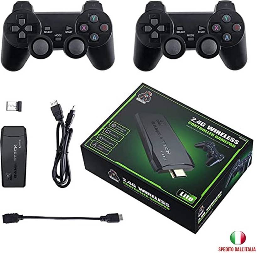 Gamestick Retro Console Portatile Wireless 2 Controller