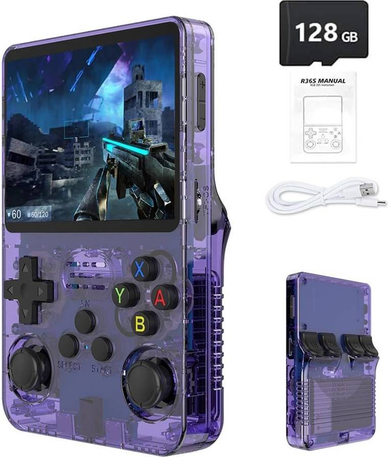 DYZI R36S Retro Handheld Game Console 128GB