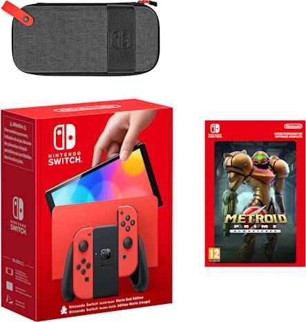 Nintendo Pacchetto Switch Modello OLED Mario Rossa