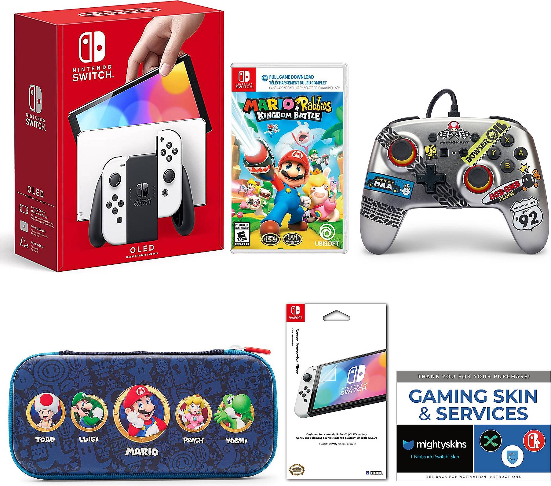 Nintendo NSW OLED Mario Rabbids Controller Case