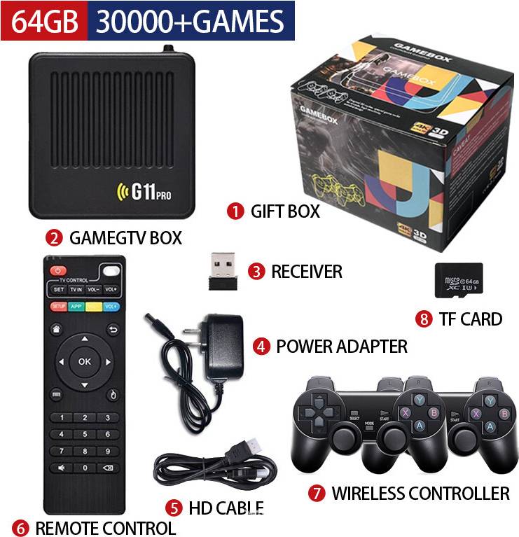 G11PRO Home TV Game Console Dual System