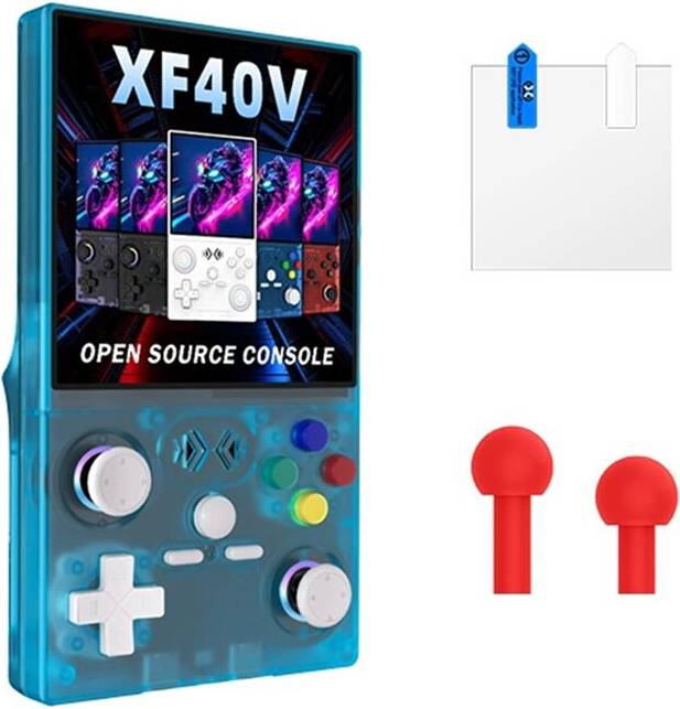 XF40V Retro Handheld Game Console - Turquoise
