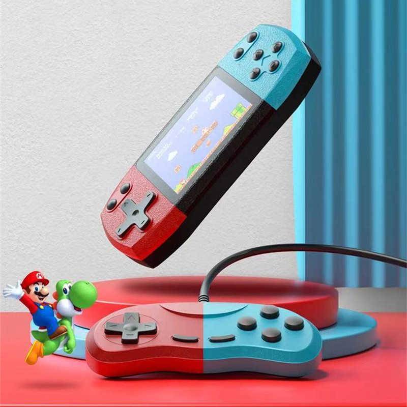 F1 Handheld 8-Bit Classic Retro Game Console - Red/Blue