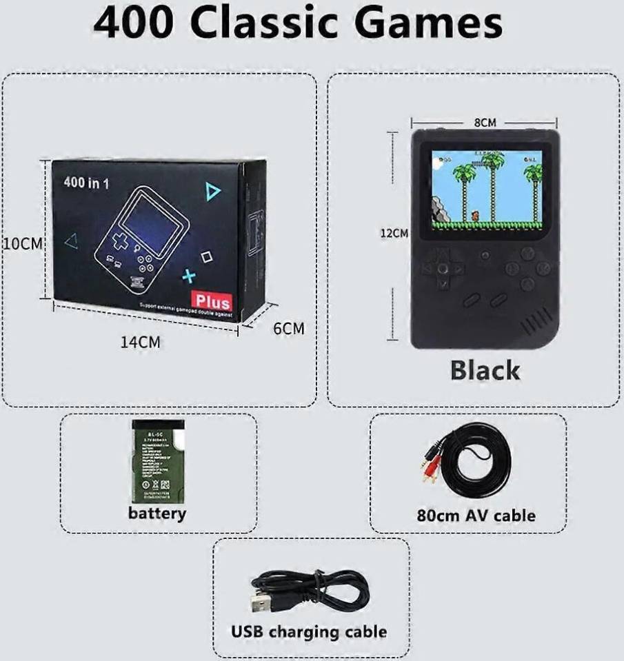 400 In 1 Mini Handheld Game Player