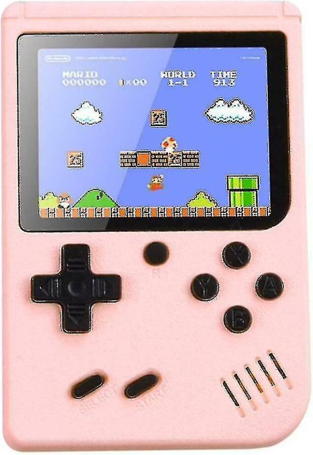 Pink Classic Retro Handheld Video Game Console