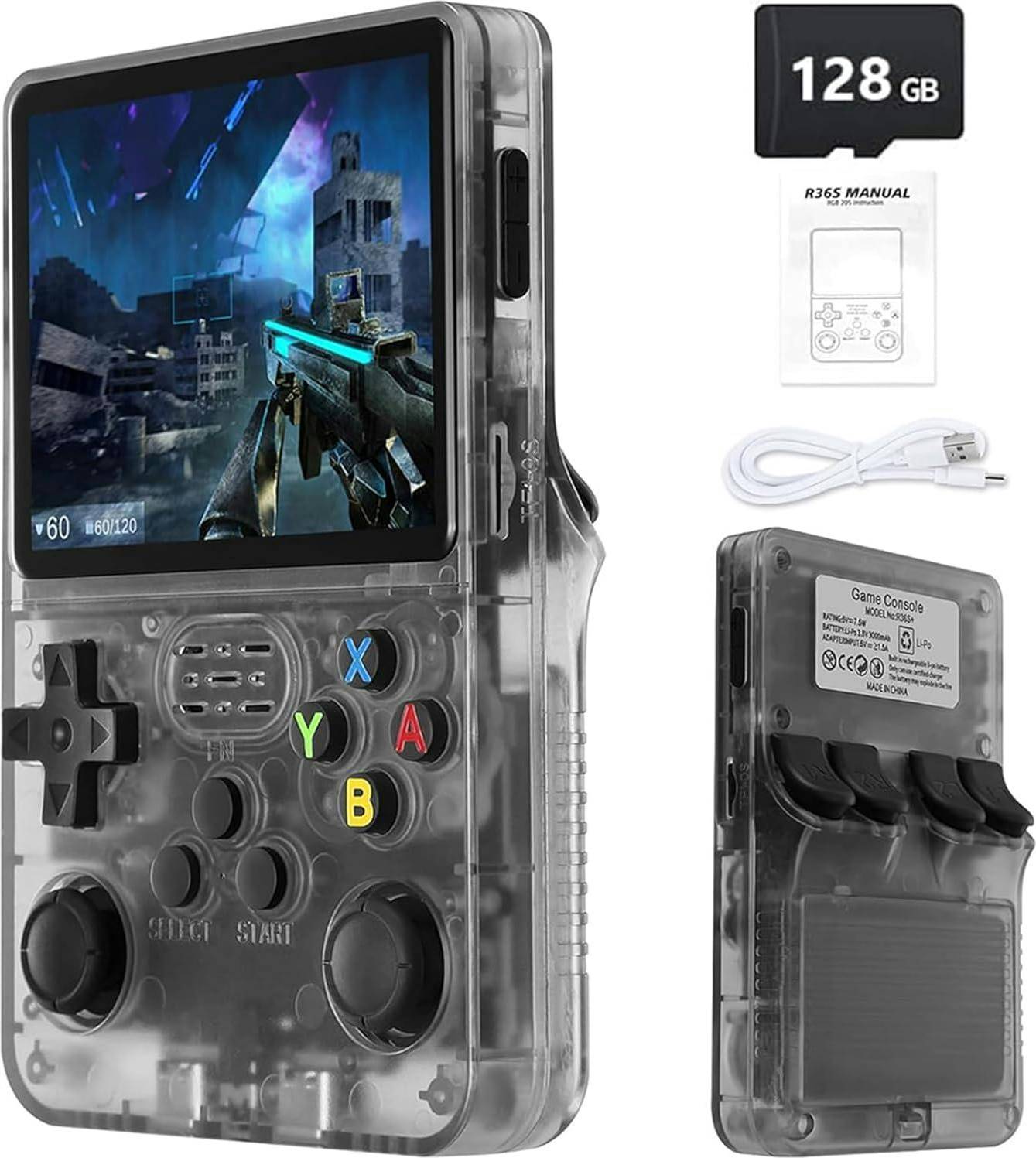 DYZI R36S Retro Handheld Game Console 128GB