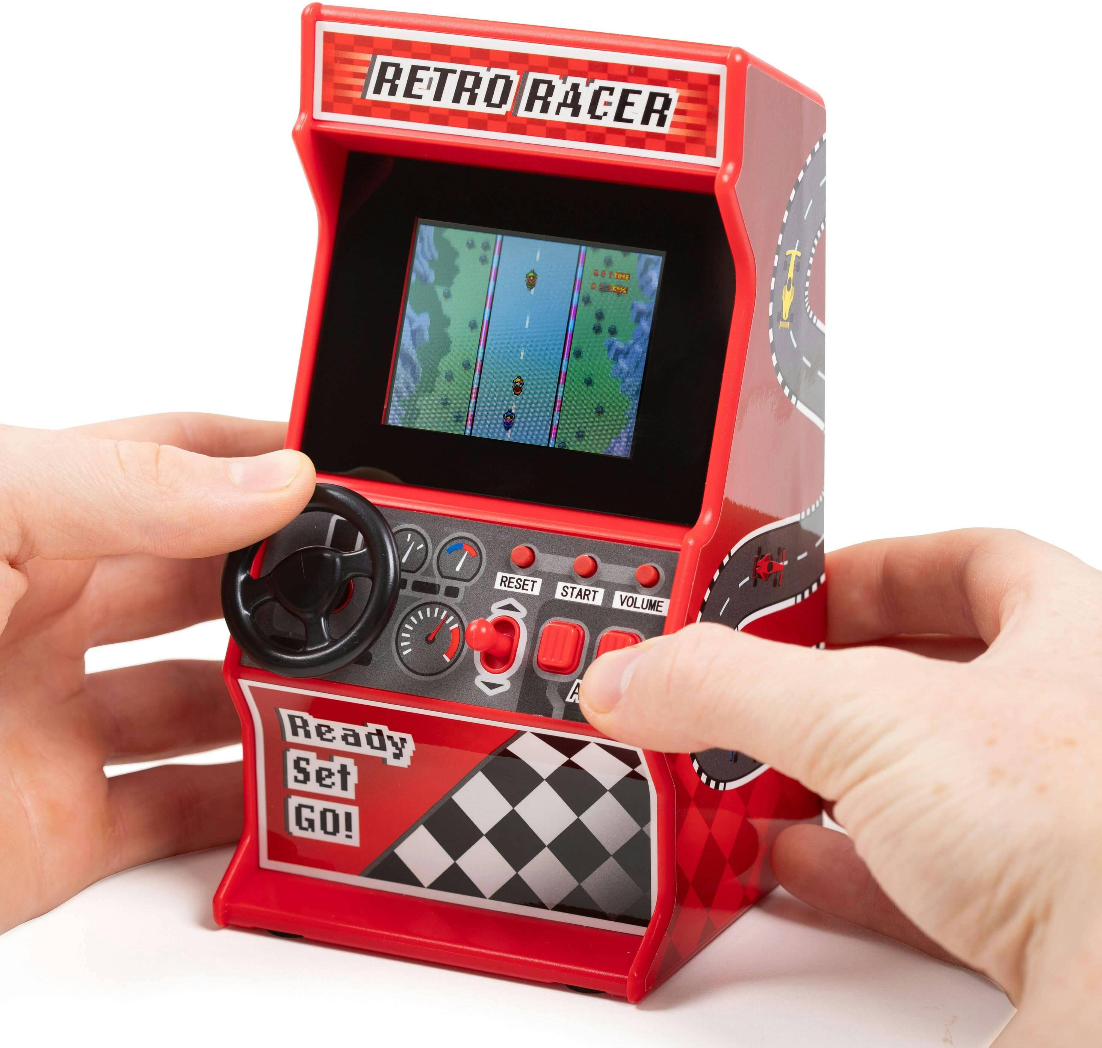 Thumbs Up Orb Retro Mini Racing Arcade Machine Red 30 Games
