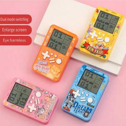 Shein 4.1 Inch Large Screen Retro Brick Game Console