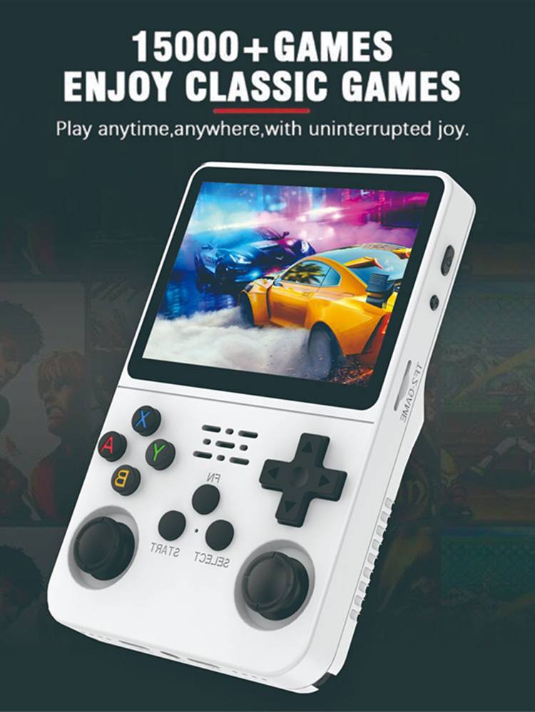 Zuidid R36S Retro Handheld Video Game Console 3.5-inch - White