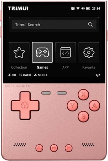Exogio Brick Hammer Retro Handheld Game Console 3.2 Inch