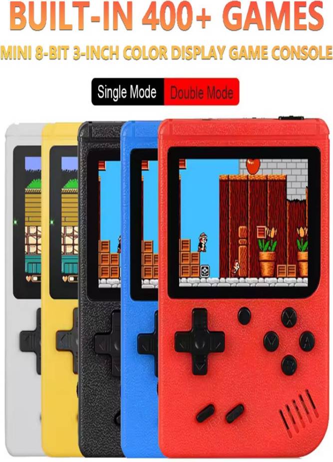 Retro Mini Handheld Video Game Console 3.0-inch - Red