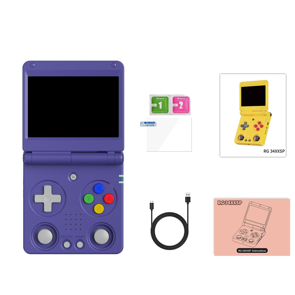 RG34XXSP Flip Handheld Game Console 3.4 Inch IPS