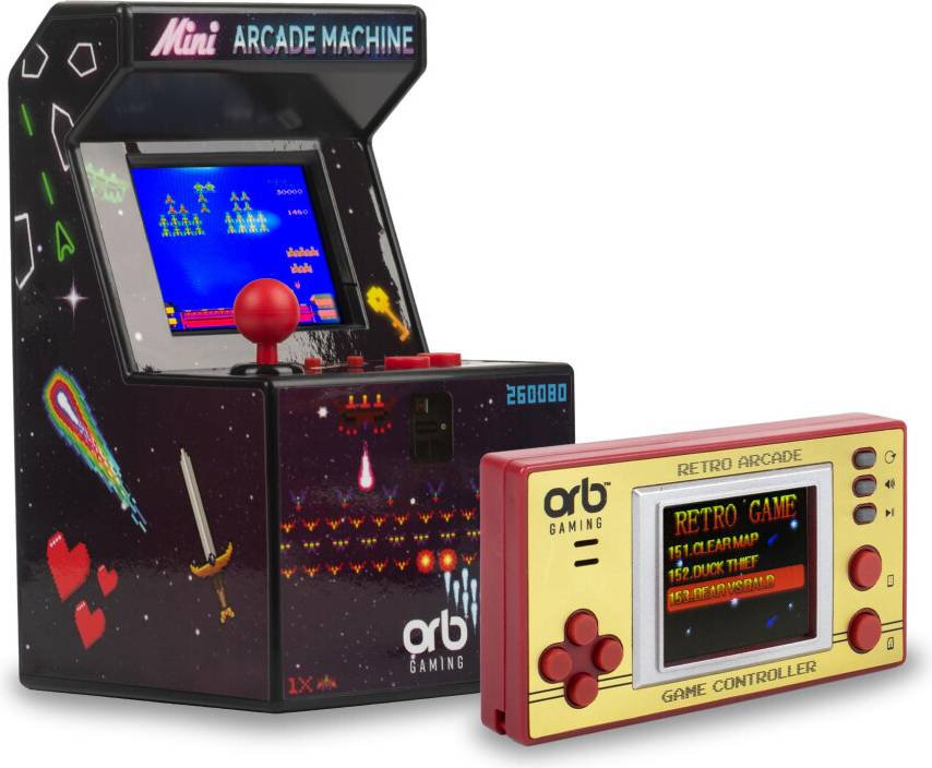 Orb Mini Retro Handheld Games Console Arcade Bundle