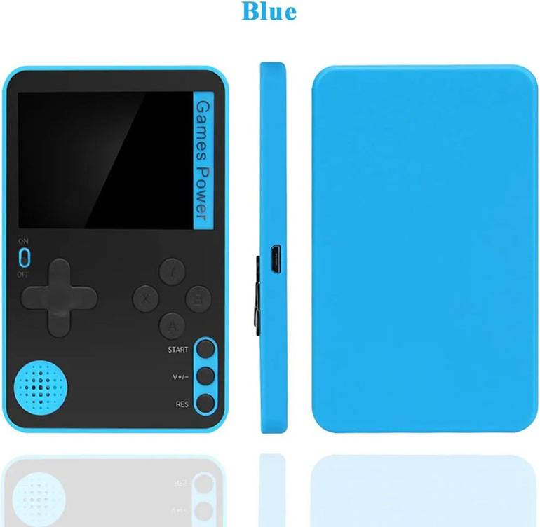 Portable Handheld Retro Game Console - Blue