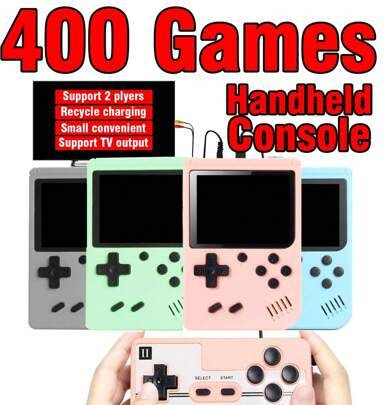 Handheld Game Console 400 Games Two-Player - Multicolour
