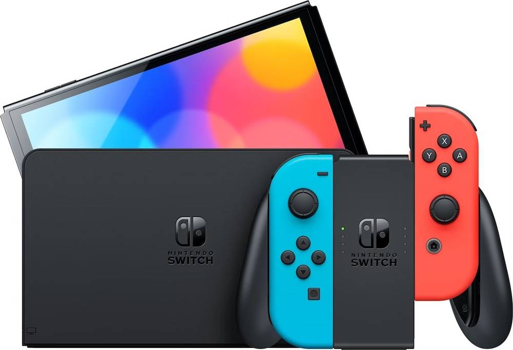 Nintendo switch oled Nintendo Switch OLED Console Bleu Rouge