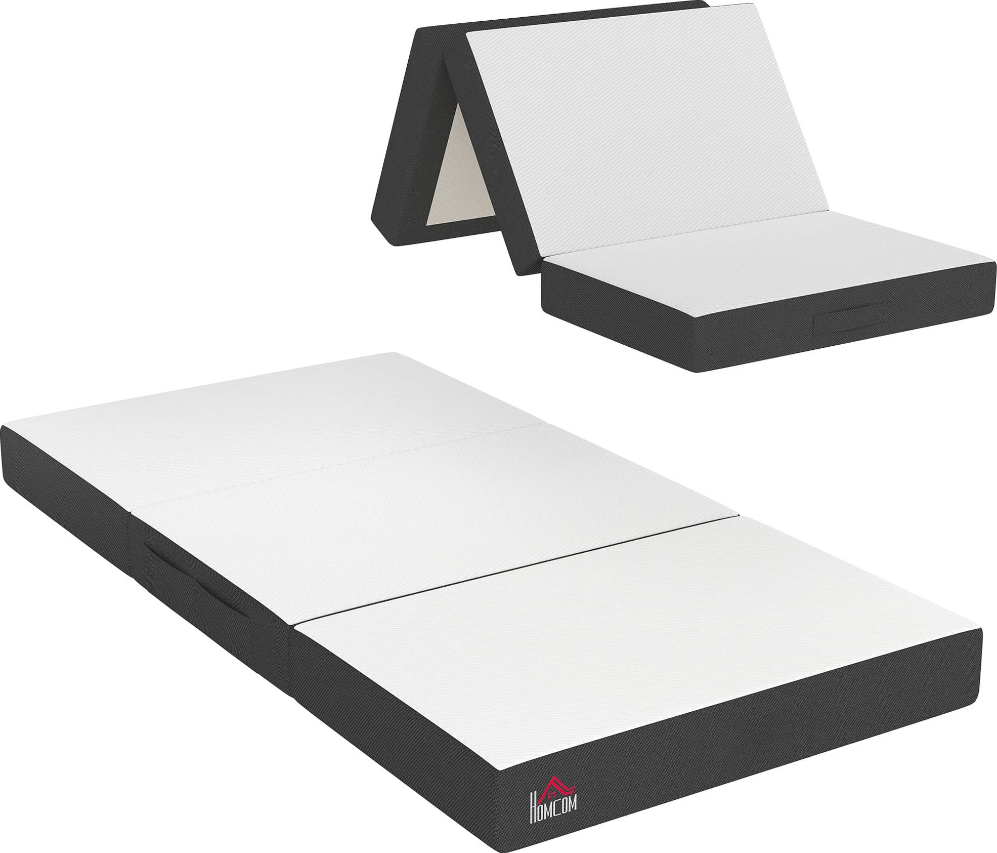 Cooling memory foam mattress topper Homcom 6 Inch Memory Foam White Polyether Mattress