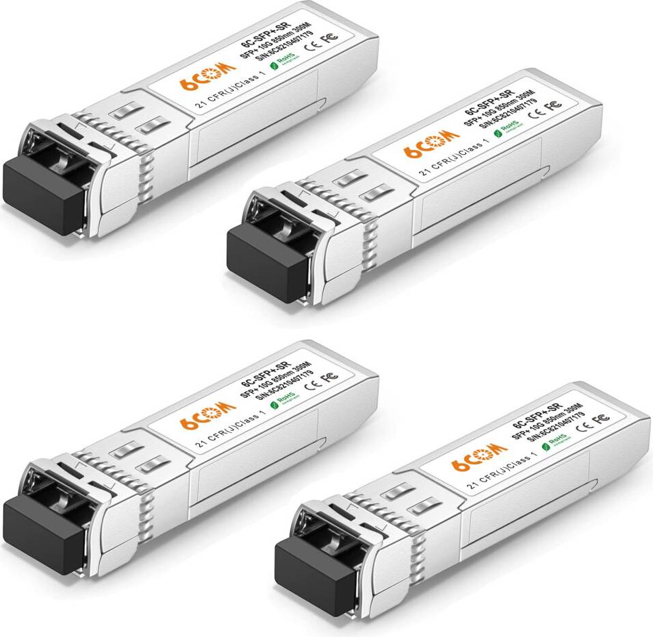 Uf mm 10g 4 Pack 10GBase-SR SFP+ Transceiver Multi Mode Module