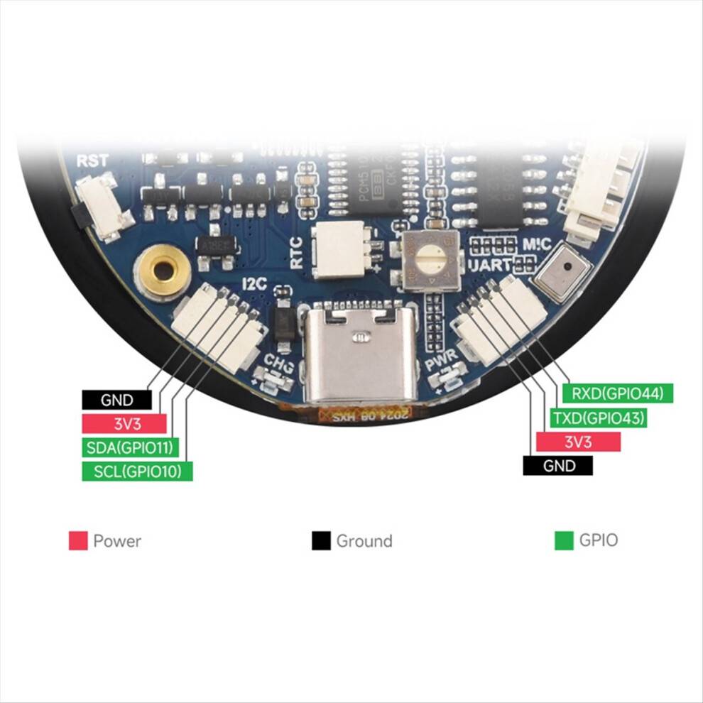 Melitt ESP32-S3 1.85 Inch Round Display Development Board