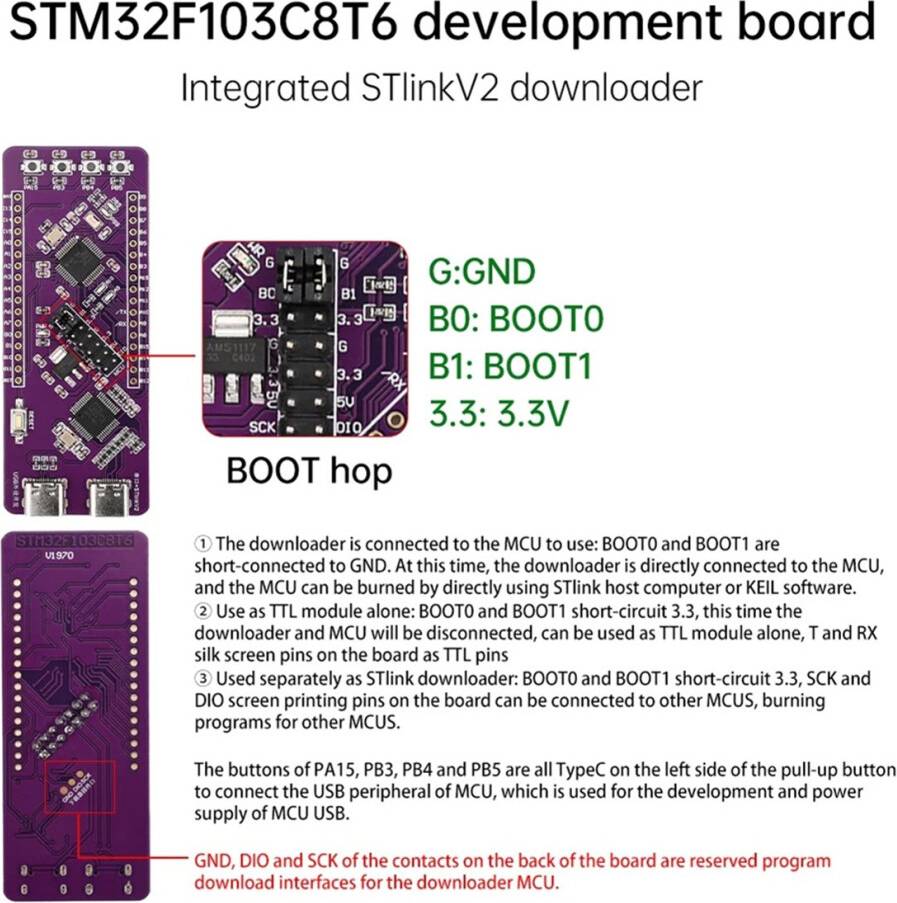 Torribaly STM32F103C8T6 Development Board System