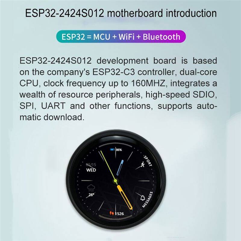 Kepptory ESP32-C3 Development Board 1.28 Inch Round LCD Display Screen