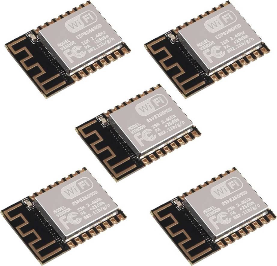 Jehiatek ESP8266 ESP-12F WiFi Serial Module Microcontroller Remote Port 5pcs