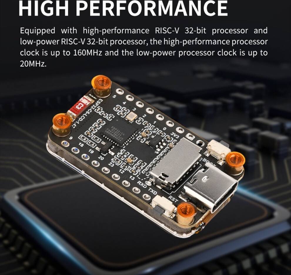 Esp32c6 Typecat Esp32-C6 1.47 Inch LCD Screen Protector
