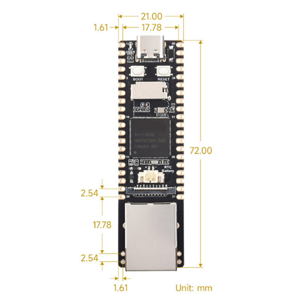 Spactz Max Entwicklung Bord 256MB Linux RV1106 AI ARM