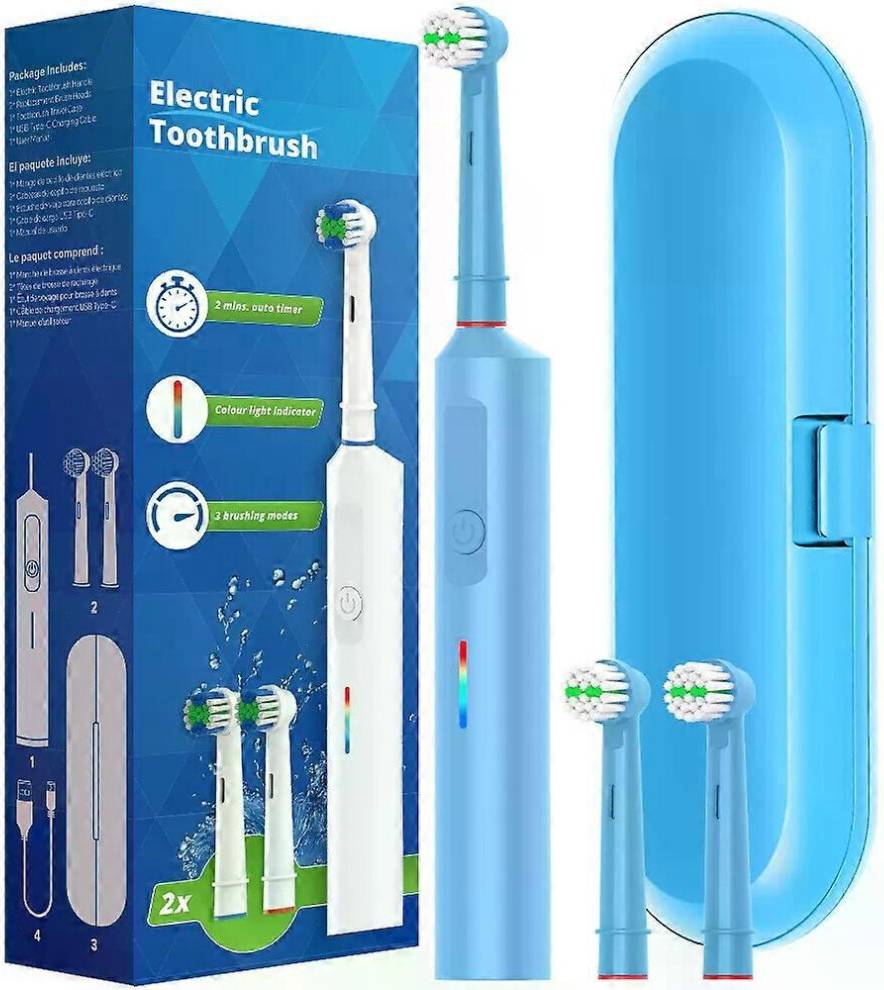 Braun toothbrush replacement heads Kikidex Intelligent Rotating Electric Toothbrush