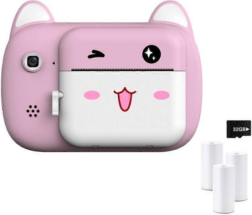 Print camera Pink Kid Instant Print Camera