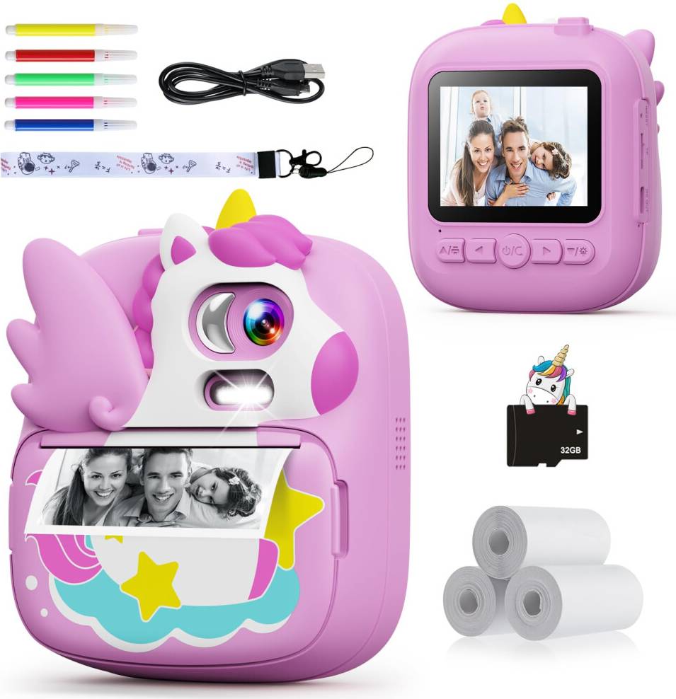 Kids Instant Print Camera - 2.4 Inch Screen