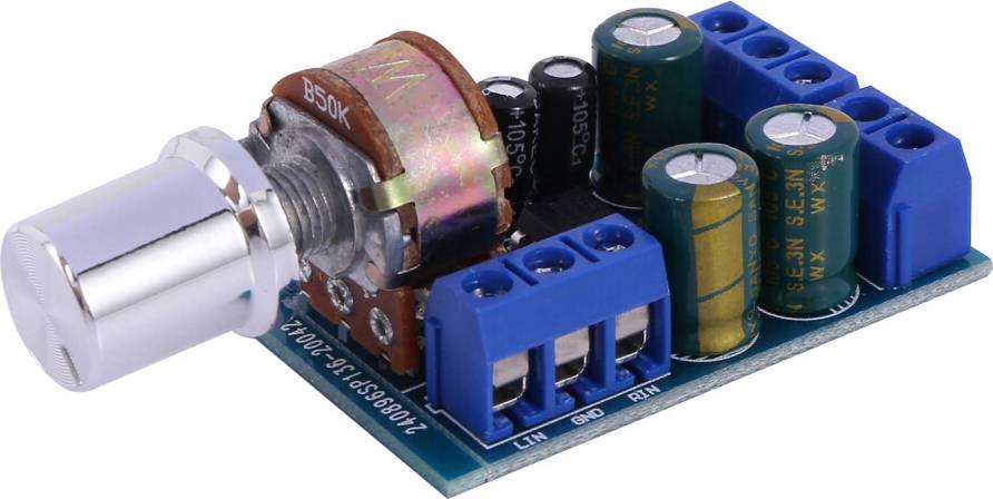 Torribaly TDA2822 Mini 2.0-Channel Stereo Audio Amplifier Module