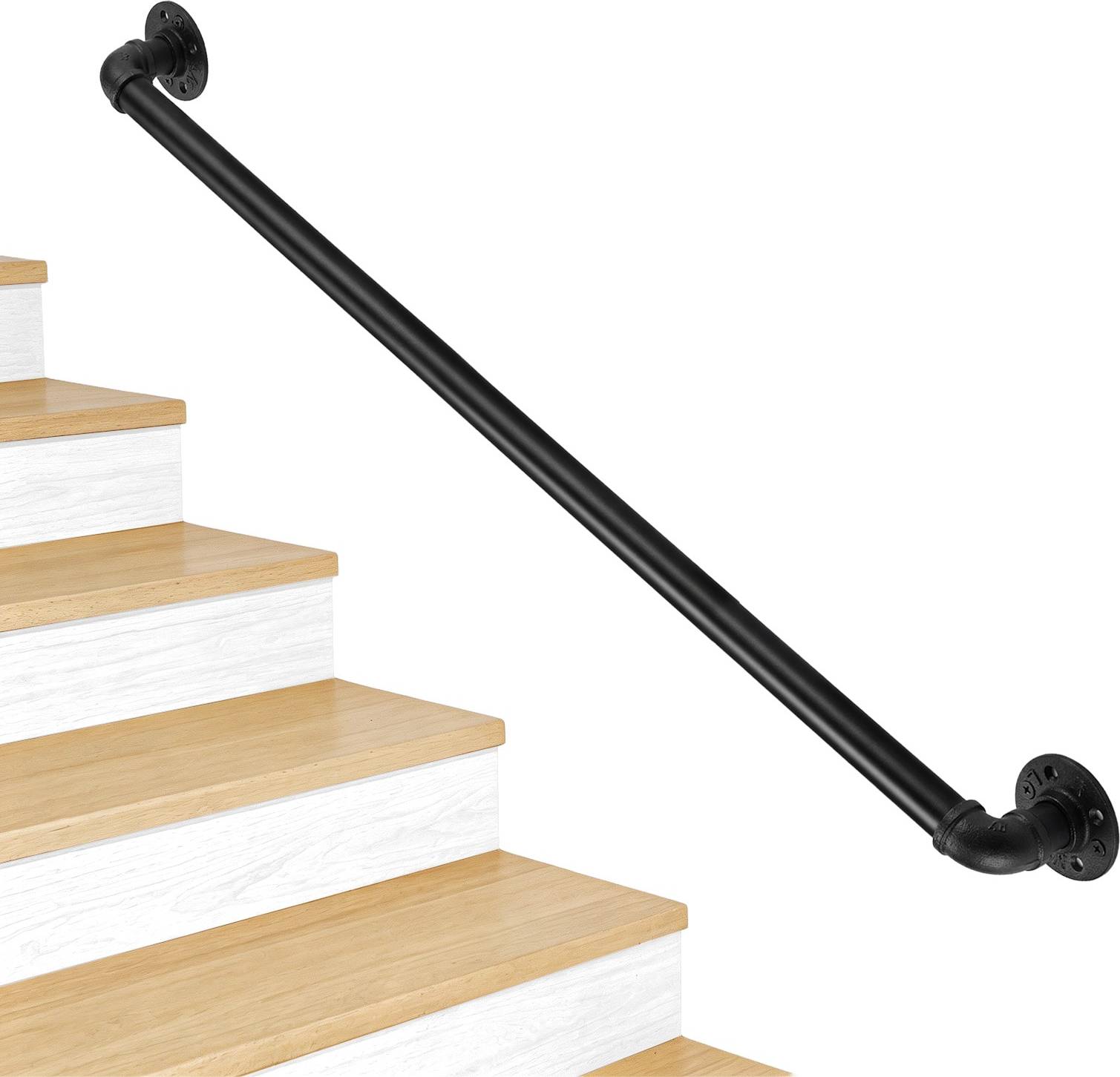 4ft Pipe Handrail Metal Stair Railing