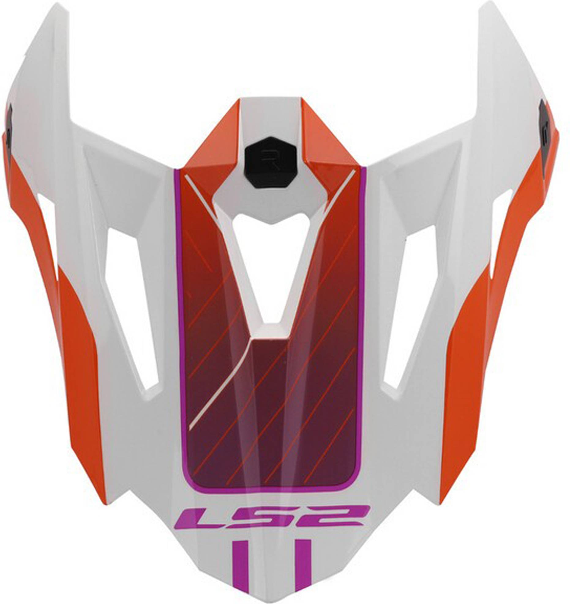 LS2 Mx703 Integrated Visor White