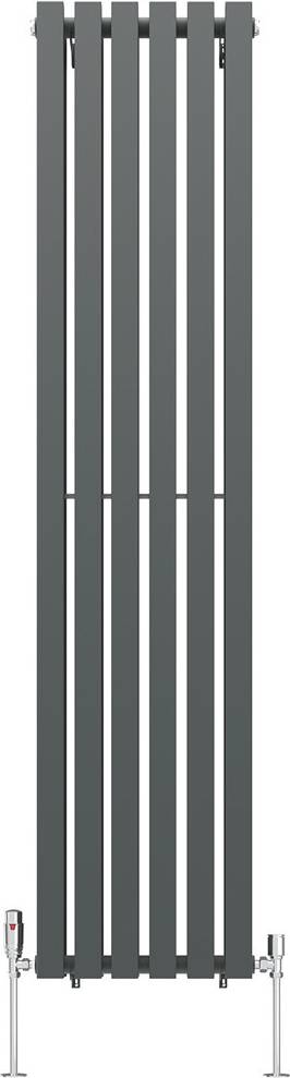 Ebern Designs Vertical D-Shape Radiator White