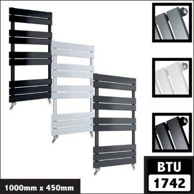 B&Q Bathroom Towel Radiator Flat Panel Vertical Design